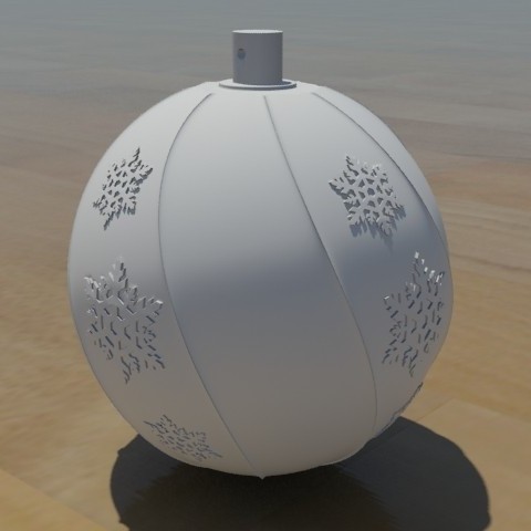 la navidad de esfera casa vacaciones xmas invierno regalo presente nieve temporada decoración 3D print model - Mito3D