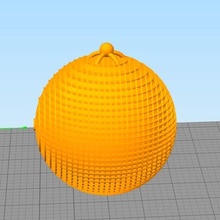 christmas sphere ball chrismas 3d print model - Mito3D