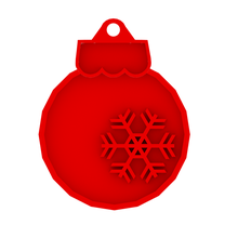 christmas sphere gadget key ring ball 3d print model - Mito3D