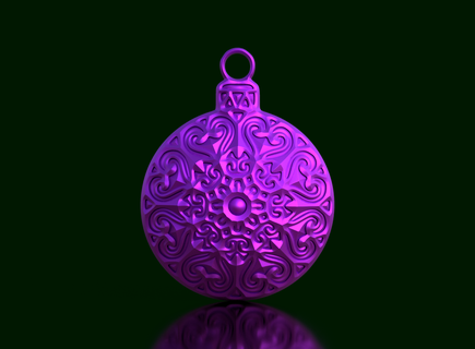 christmas sphere - festive elegance iii Home bow thematic spheres ornament decoration bright ornamented collection tradition style holiday spirit celebration variety colorful creativity design joy 3d print model - Mito3D