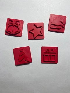 christmas stamp - stamps Art seal art ceramics chistmas beauty clay 3d print model - Mito3D