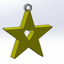 étoile de noël la maison deco 3d print model - Mito3D