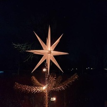 Natal Estrela arte decorações enfeites árvore feriados feriado decoração esculturas 3d print model - Mito3D