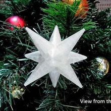 estrella de navidad - parte superior su árbol casa decoración adorno topper santa claus navideña vacaciones festiva la el ángel 3d print model - Mito3D