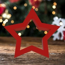 christmas star cookie cutter christmass baking 3d print model - Mito3D