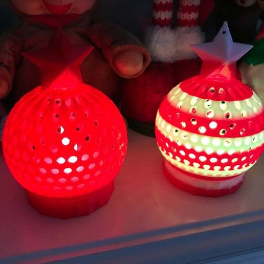 Weihnachten Star Globus Ornament Mehrfarbig Dekor 3D print model - Mito3D