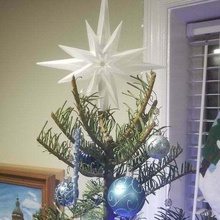christmas star tree topper decoration ornament xmas decorations ornaments decor 3d print model - Mito3D