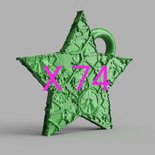 Noël étoile x74 art noel Balle 3d print model - Mito3D