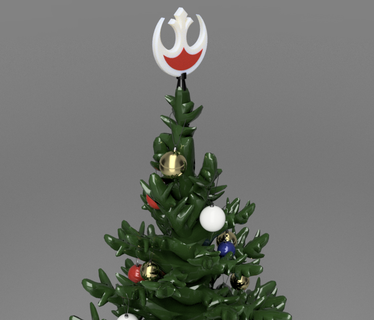 christmas stars wars Home star toy art robot tree parties 3d print model - Mito3D