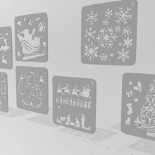 Weihnachts-Schablone Kunst Weihnachten auf der Schablone Weihnachts-Dekoration deco 3d print model - Mito3D