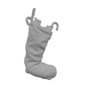 christmas stocking stl print printer anima stock cristmasstocking candy scan sculpt sculpture 3d print model - Mito3D
