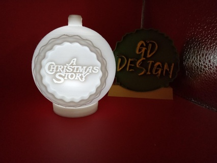 christmas story ornament tealight Various a reading light party nightlight office kids room art decor man cave she shed movie 3d print model - Mito3D