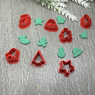christmas stud clay cutters christmas stud clay cutter Jewelry clay cutter claycutter polymer clay cutter clay tool polymer clay cutter clay cutter  3d print model - Mito3D