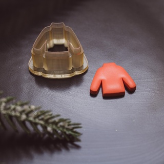 Weihnachten Sweatshirt Lehm Cutter Polymer Ohrring Urlaub Winter Schneider mas Plätzchen Baum Ausstechform Tonschneider Lebkuchen Zuckerstange 3d print model - Mito3D