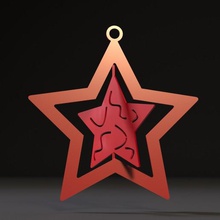 giocattolo di natale stelle art altri i giocattoli giochi celebrazione forma christmastree albero luminose il design arredamento la decorazione stella 3d print model - Mito3D