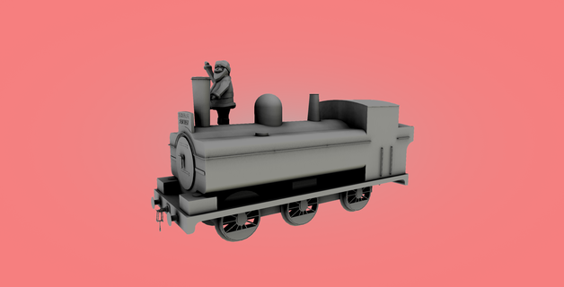 christmas train Game 3d print model - Mito3D