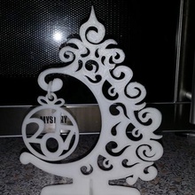 christmas tree 2017 art 2d 3d print model - Mito3D