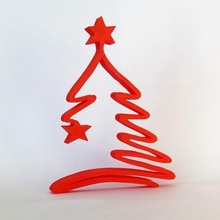 Natale albero ornamento decorazione Accessori regalo Casa ufficio scrivania facile stampabile vacanza 3d print model - Mito3D