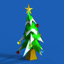 christmas tree 3d print model - Mito3D