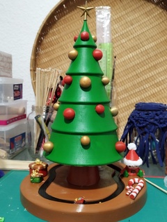 Noël arbre déco prendre plaisir peindre 3d print model - Mito3D