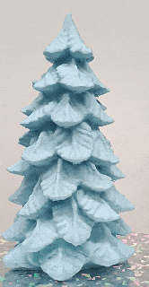 Noël arbre bougie moule 3d print model - Mito3D