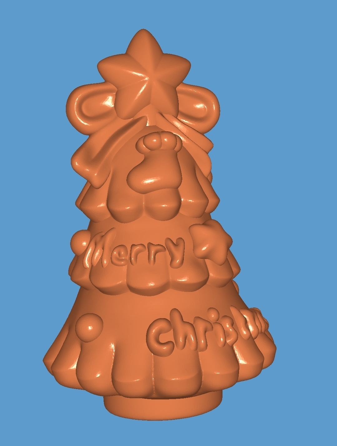Noel ağaç 3D print model - Mito3D