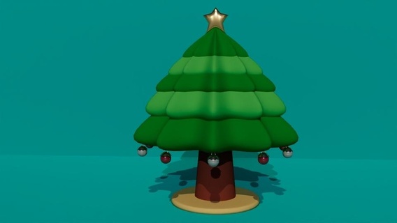 Noël arbre Accueil maison joyeux cadeau présent 3dmodel 3dart art 25thdecember action grâces nouvel An Jésus Christ 3d print model - Mito3D