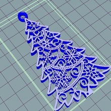 arbre de noël divers la parure les fêtes ornement 3d print model - Mito3D