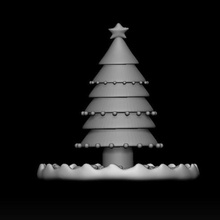 albero di natale vari l'albero christmastree 3d print model - Mito3D