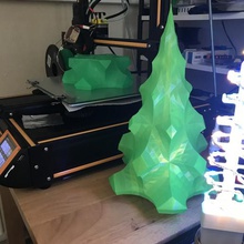 arbre de noël, lumières la mod maison base les fêtes noël décor 3d print model - Mito3D