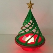 christmas tree 2016 art desktop xmas 3d print model - Mito3D