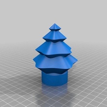 christmas tree 38mm led tee light customized decor 3d print model - Mito3D