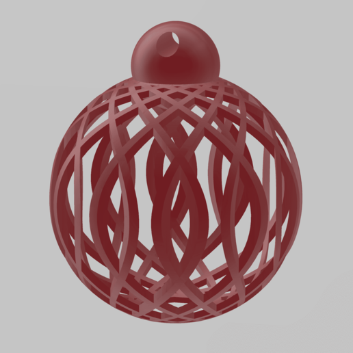 Navidad árbol pelota ornamento openscad 3D print model - Mito3D