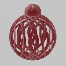 christmas tree ball ornament openscad 3d print model - Mito3D