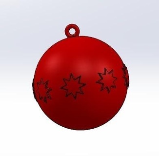 Weihnachten Baum Ball Sterne hd stl anpassbar Skalierung Dekoration Bäume Star Dekorationen Dekor Deko Zuhause Haus 3d print model - Mito3D