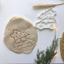 christmas tree car cookie cutter biscuit mould plasticine poly toy 3d print model - Mito3D