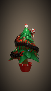 christmas tree centipede Art decoration 3d print model - Mito3D