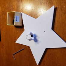 albero di natale con clip stelle vari ornamento stella 3d print model - Mito3D