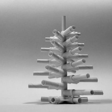 christmas tree connectors kit home christmastree straw 3d print model - Mito3D