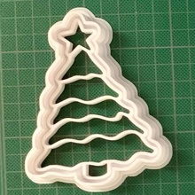 christmas tree cookie cutter 3d print model - Mito3D