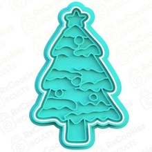 christmas tree cookie cutter set stamp cookies cook home cithen cutters sleigh snow globe snowman elf gingerbread bear reindeer deer cup cocoa 3d print model - Mito3D