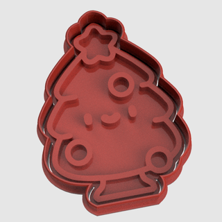christmas tree cookie cutter Home 3d print model - Mito3D