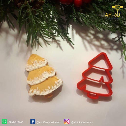 Noel ağacı kurabiye kalıbı ev ağaç arbol xmas weihnachten navidad pişirme cortante galleta biscuit fondan çerez kesici mutfak eşyaları aracı fırında cookiecutter 3D print model - Mito3D