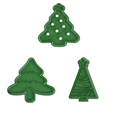 Natale albero biscotto taglierina collezione anno cervo renna santa clausola Pan zenzero ornamento frese noel joyeux 3d print model - Mito3D