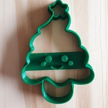 Noel ağaç Şirin kurabiye kesici çam kawai fondan kil el gurme 3d print model - Mito3D