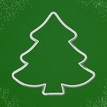 Natal árvore cortador biscoito corte biscoitos papai noel claus alegre festas 3d print model - Mito3D