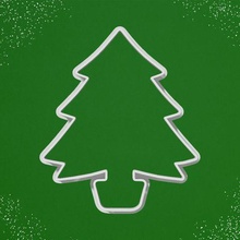 Noel ağaç kesici kurabiye kesme Baba madde neşe partiler 3d print model - Mito3D