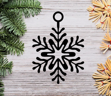 Noel ağaç dekorasyon süs Sanat ev dekoratif kış Baba kar tanesi tatil 3d print model - Mito3D