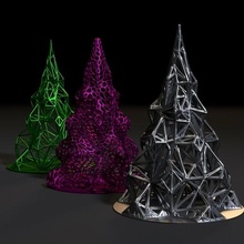 Weihnachten Baum Dekoration voronoi 3dprinting Drucken Neu Schneemann Design Innere 3d Kunst 3d print model - Mito3D