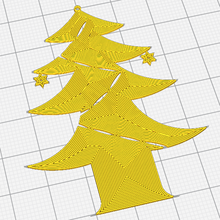 décoration d'arbre de noël art la les fêtes en arbre 3d print model - Mito3D